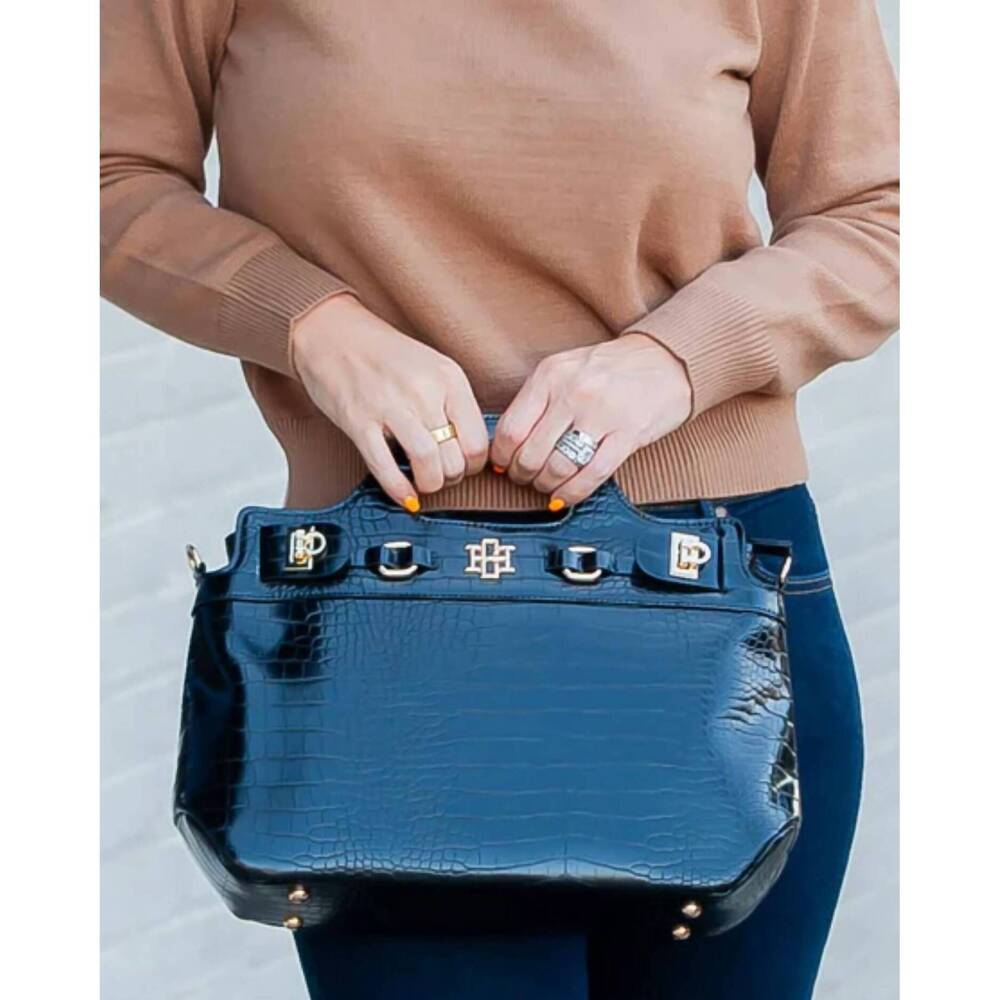 NEW CAROLINE HILL savannah handbag in black